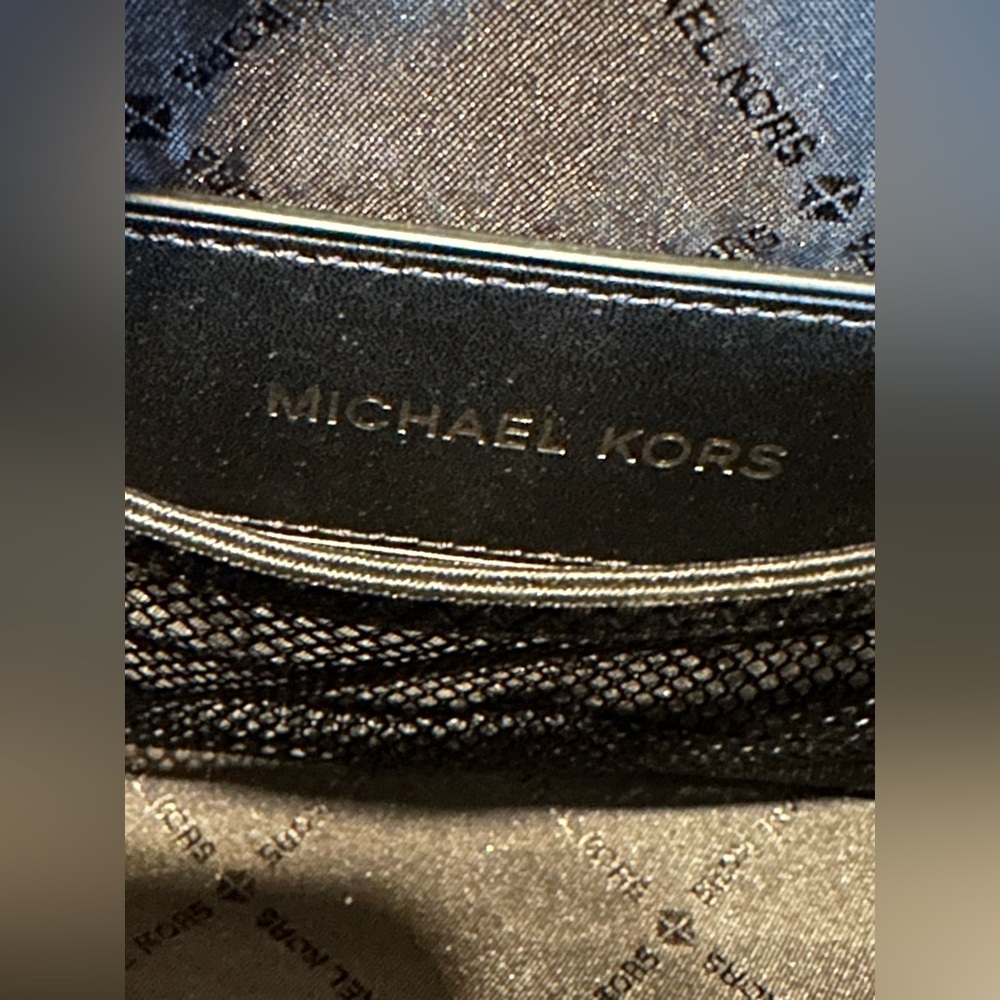 MICHAEL KORS RIVINGTON Striped Crossbody‎ Camera Bag W/ Pouch MK Brown Multi - Picture 7 of 8